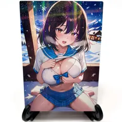 Sexy Hot Cute Anime Waifu Girl Doujin Lewd Goddess Story Holographic Art Card - Image 2