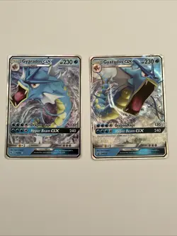 Pokemon Card Gyrados GX 16/68 and Gyrados GX SM 12 Full Art Pokemon Cards - Image 1