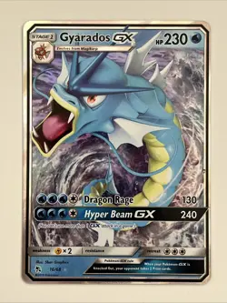 Pokemon Card Gyrados GX 16/68 and Gyrados GX SM 12 Full Art Pokemon Cards - Image 2