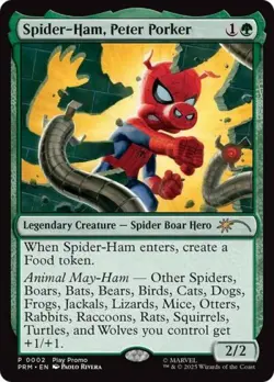 Spider-Ham, Peter-Porker -Foil Near Mint MTG Promos: Play - Image 1