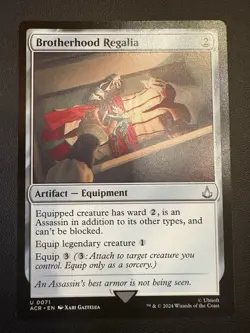 Brotherhood Regalia #71 REG Assassin's Creed ACR Magic: The Gathering Card NM - Image 1