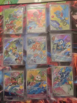 Pokemon TCG First Partners illustration series 1 promo 30th anniversary 9 cards - Image 1