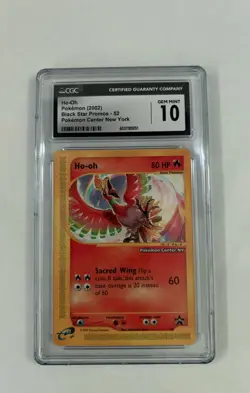 Ho-Oh # 52 Black Star Promo Pokemon Center NY Stamped Card CGC GEM MINT 10 - Image 1