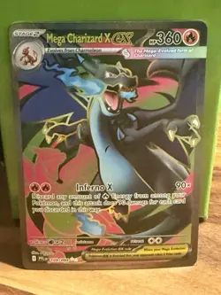 Mega Charizard X ex 109/094 Ultra Rare Holo EX Pokemon Card Phantasmal Flames - Image 1