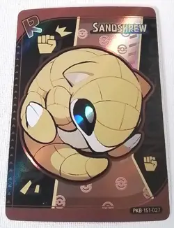 Chinese Sandshrew Poke Baby Holo PKB-151-027-Anime Card - Image 1