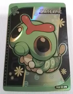 Chinese Caterpie - Poke Baby Holo PKB-151-010 Anime Card - Image 1