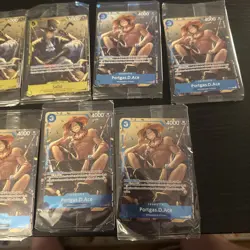 OP TCG Portgas D. Ace Sabo Tin Promo Cards One Piece Sealed (LOT OF 9) - Image 4