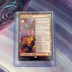 Magic The Gathering Cool but Rude Class Enchantment Rare Card TMT Set Sleeved - Image 1