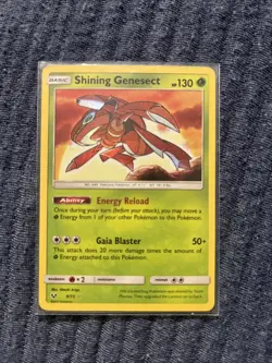 Shining Genesect 9/73 Shining Legends Holo Rare Card NM Condition - Image 1