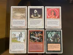 Lot of X32 Magic The Gathering Card Lot (Revised+4th Edition… I think) - LP-HP - Image 1