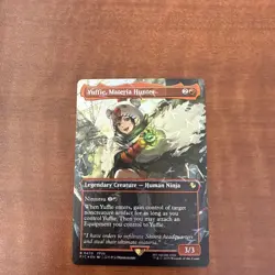 Yuffie, Materia Hunter (Borderless) (Chocobo Track Foil) MTG Final Fantasy 470 - Image 1