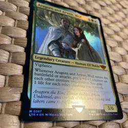 FOIL Aragorn and Arwen, Wed ~ The Lord of the Rings [ NM ] [ Magic MTG ] 287 - Image 2
