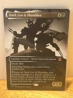 Dark Leo & Shredder (Borderless) - TMT 0220 Teenage Mutant Ninja Turtles - Image 1