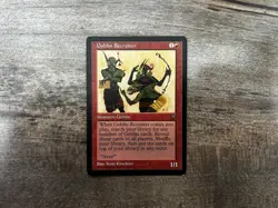 Goblin Recruiter Visions MP (Moderately Played) MTG - FREE shipping - Image 1
