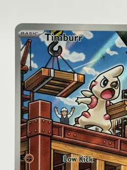 Pokemon Timburr 125/086 Illustration Rare Black Bolt IR NM - Image 3