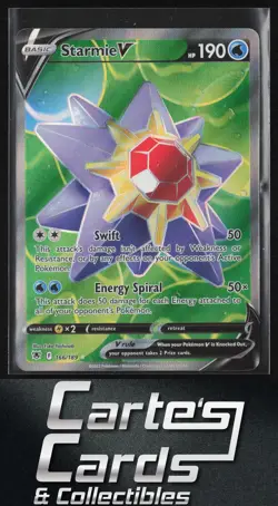 Starmie V (Full Art) 2022 Pokemon SWSH10: Astral Radiance #166/189 Ultra Rare - Image 1