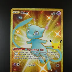 Mew 025/025 Pokemon Celebrations Gold Holo Full Art Card - Image 2