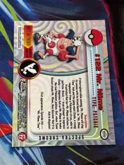 Pokemon Topps Chrome Mr. Mime #122 Spectra Chrome - Image 2