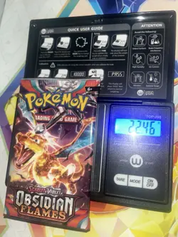 VERY HEAVY! 22.46Gram Obsidian Flames Pokemon TCG Factory Sealed Booster Pack!! - Image 1