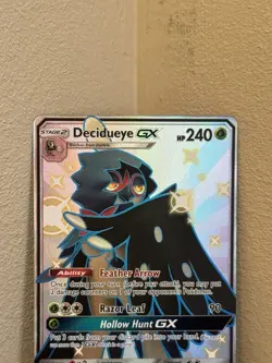 Pokemon TCG Decidueye GX SV47/SV94 Hidden Fates Shiny Vault Shiny Holo Rare MINT - Image 2