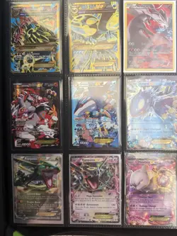 Pokemon EX GX Full Art Holo Foil Card Lot Binder Rayquaza Charizard Pikachu - Image 1