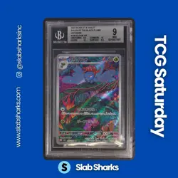 2023 POKEMON SV RULER OF BLACK FLAME JP #109/108 GLOOM ART RARE BGS 9 - Image 1