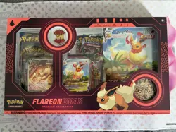 Pokemon TCG: Flareon VMAX Premium Collection Box New Sealed Box - Image 1