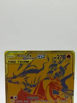 The Pokemon Company Reshiram & Charizard GX Ultra Rare Holo 220/173 Tag Team Ja… - Image 3