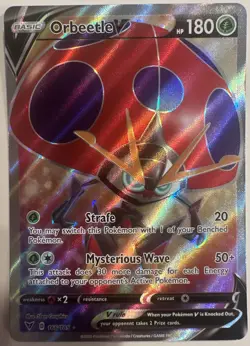 Orbeetle V 166/185 Rare Ultra Vivid Voltage Pokemon Holo Near Mint - Image 1