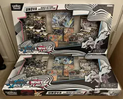 ✅POKEMON: 2 UNOVA Heavy Hitters Premium Collection BLACK BOLT & WHITE FLARE BOX - Image 1