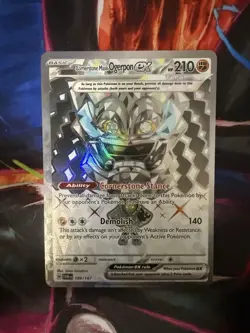 Pokemon Cornerstone Mask Ogerpon EX 199/167 Twilight Masquerade Holo 210 HP - Image 1