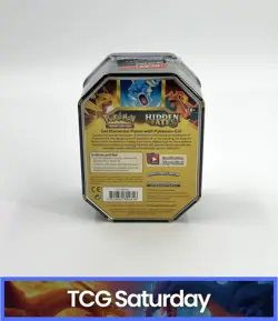 2019 POKEMON SM HIDDEN FATES TINS GYARADOS GX TIN SEALED WITH PROMO - Image 2
