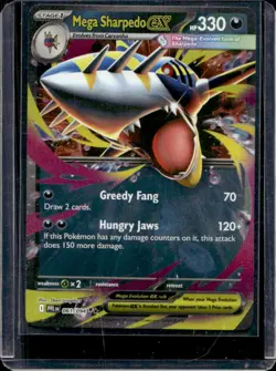 2025 Pokemon Phantasmal Flames Mega Sharpedo ex Double Rare #061/094 - Image 1