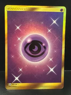 Pokemon TCG Gold Psychic Energy 162/149 Secret Rare Holo Sun & Moon Base mp - Image 1