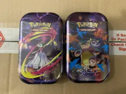 Pokemon TCG Mega Heroes Mini Tin LOT OF 2 2 Booster Packs NEW/Factory Sealed - Image 1
