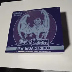 Pokemon TCG Sun & Moon Base Set ETB Lunala Elite Trainer Box Sealed - Image 1