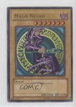 Dark Magician Portuguese 1st Ed. YuGiOh Starter Deck Yugi #DIY-P006 2002 - Image 1