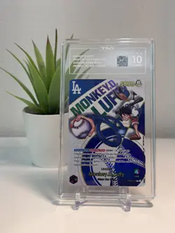 TAG 10 PRISTINE Monkey.D.Luffy Dodgers x ONE PIECE EB02-010 / POP 20 Ranked #2 - Image 4