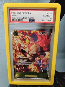 PSA 10 Sanji (CS 2023 Event Pack) P-034 One Piece Championship Promo - Image 1