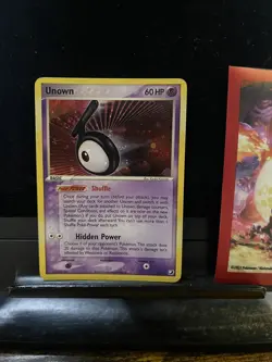 Pokemon Card Unown Holo Rare #T 1/28 EX Unseen Forces 242💎LP💎 - Image 1