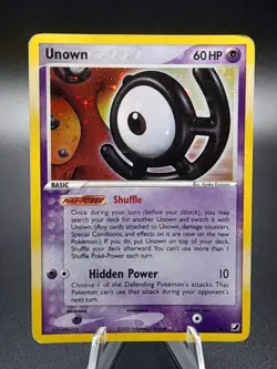 Pokemon Card - Unown (U) Unseen Forces U/28 Holo Rare LP - Image 1