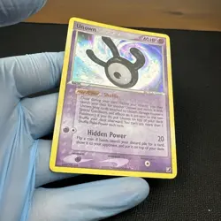 Pokemon TCG Card Unseen Forces Holo Rare Unown W/28 Secret LP - Image 2