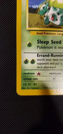 Erika's Bulbasaur - 39/132 - Gym Challenge - Pokemon Card 39/132 - Image 5