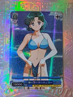Card Goddess Anime Sailor Moon Mercury Mars Jupiter Venus Sexy Holo Oil - Image 1