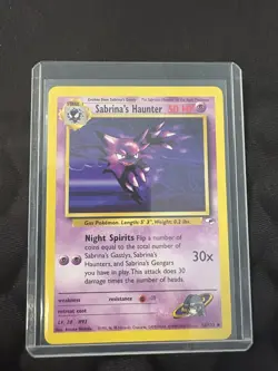 Pokemon Card TCG - Sabrina's Haunter 58/132 Gym Heroes - LP Vintage Rare - Image 1