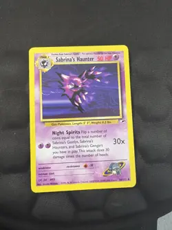 Pokemon Card TCG - Sabrina's Haunter 58/132 Gym Heroes - LP Vintage Rare - Image 3