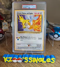 PSA 8 - 2000 Legendary Birds - Articuno/Moltres/Zapdos Jumbo Pokemon Promo Card - Image 1