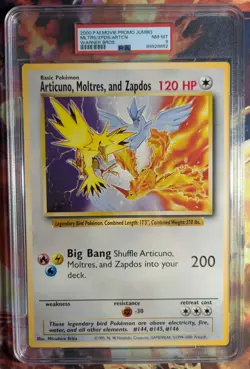 PSA 8 - 2000 Legendary Birds - Articuno/Moltres/Zapdos Jumbo Pokemon Promo Card - Image 2