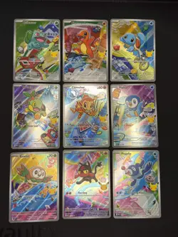 Pokemon 2026 First Partner Illustration Collection Series 1 Promo Set (9 Cards) - Image 1