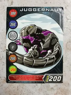Bakugan Battle Brawlers Spin Master 2006 Card BA076 Juggernaut - Image 1